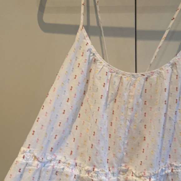 MADEWELL Tiered Cover-Up Dress in Rainbow Clipdot - Picture 7 of 13